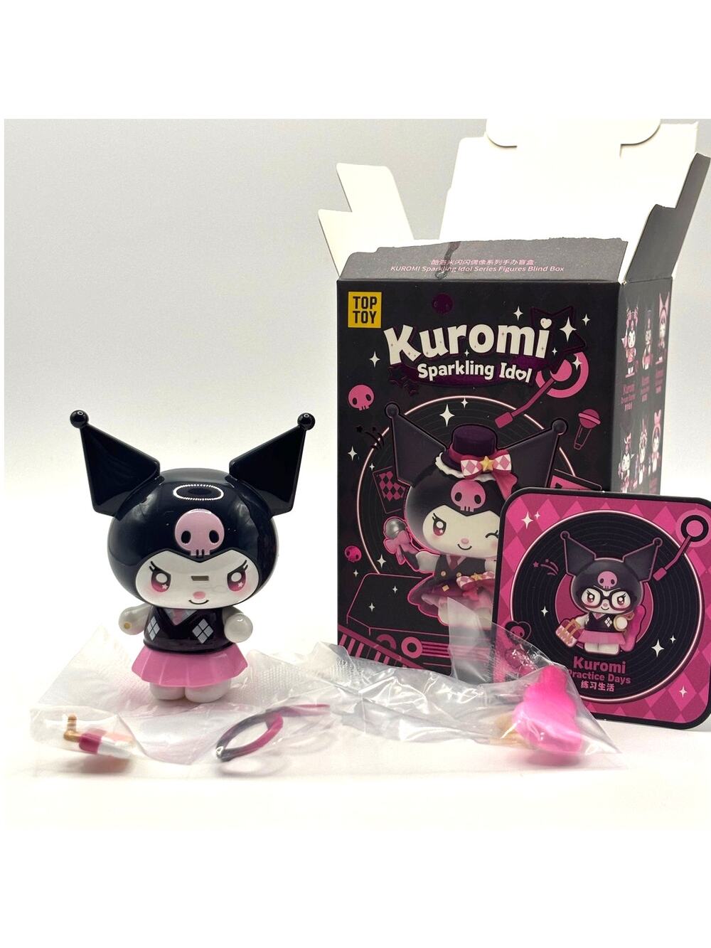 Authentic Top Toy Kuromi - Practice Days Figure, Sparkling Idol Series, New